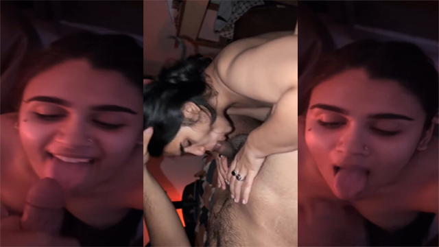 Sexy Wife Blowjob And Taking Cum On Face