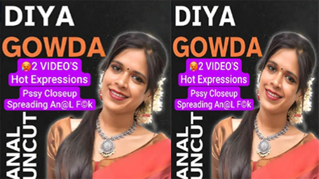 Diya Gowda Famous Mallu Actress – Anel Fuck with Full Face – Hot Expressions