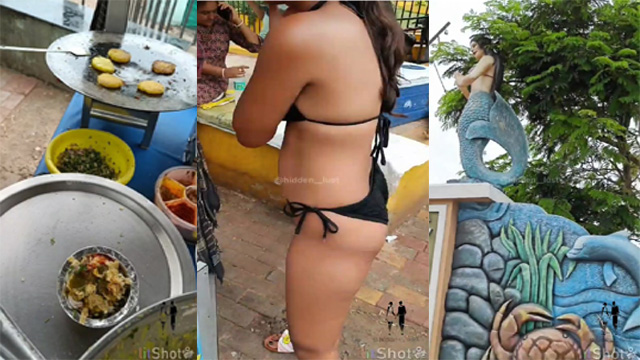 Shamy_Laura__Hidden_Lust__Eating_Golgappa_in_Bikini_Dare