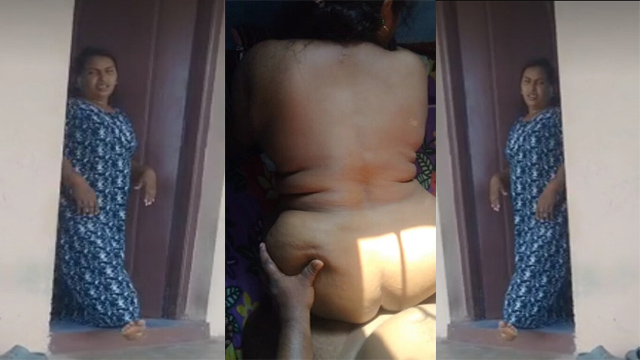 Horny Tamil Aunty Washing Clothes – At Terrence And Having Sex