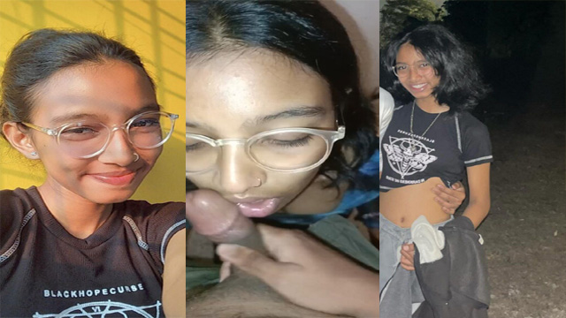 Sexy Indian Gf Blowjob Showing Boobs Outdoor