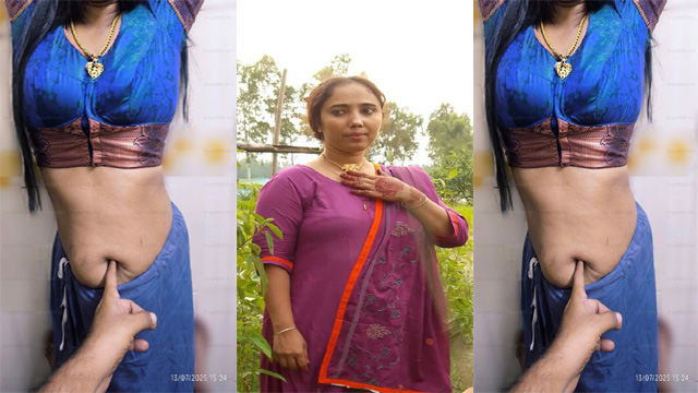 Tamil Husband Playing with Wife Navel