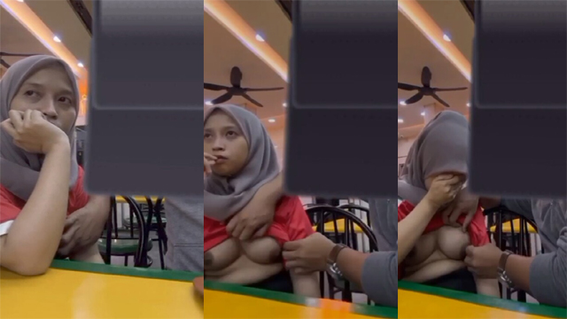 Mallu Hijabi Girl Boob Kissed In Restaurant Outdoor