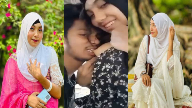 Horny Hijabi Girl Outdoor Kissing Smooching Boobs Sucking Porn